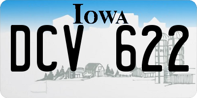 IA license plate DCV622
