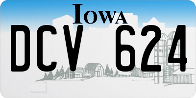 IA license plate DCV624