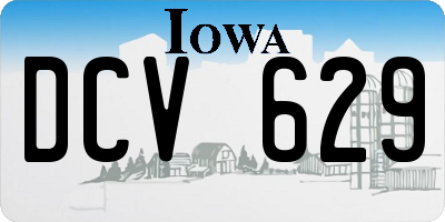 IA license plate DCV629