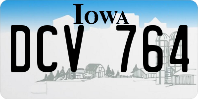 IA license plate DCV764