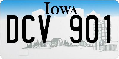IA license plate DCV901