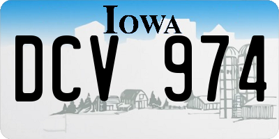 IA license plate DCV974