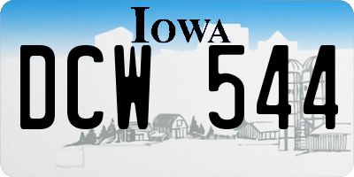 IA license plate DCW544