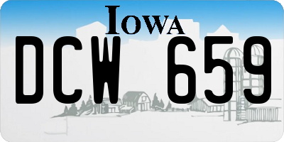 IA license plate DCW659