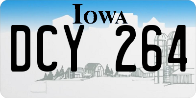 IA license plate DCY264