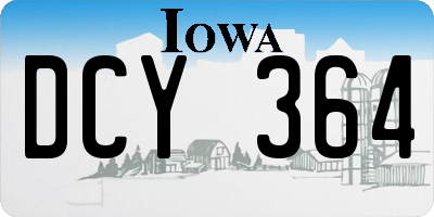 IA license plate DCY364