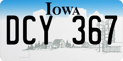 IA license plate DCY367