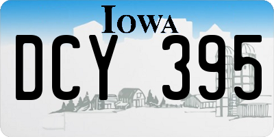 IA license plate DCY395