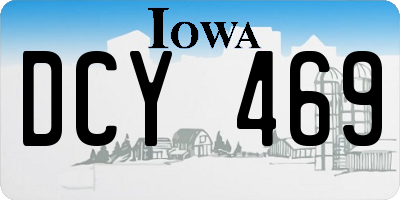 IA license plate DCY469