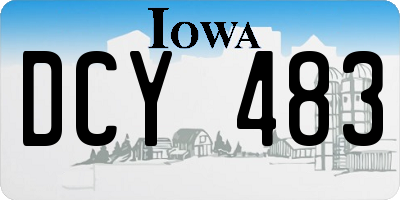 IA license plate DCY483