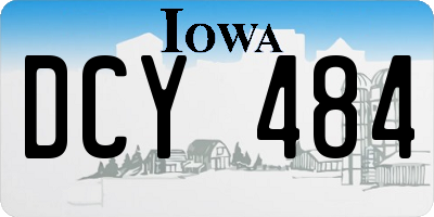 IA license plate DCY484