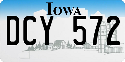 IA license plate DCY572