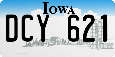IA license plate DCY621