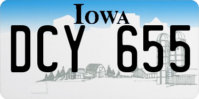 IA license plate DCY655