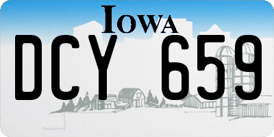 IA license plate DCY659