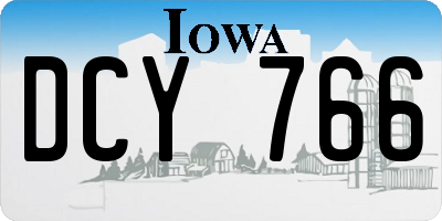 IA license plate DCY766