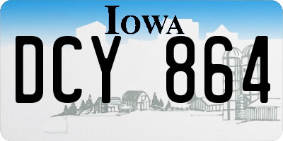 IA license plate DCY864