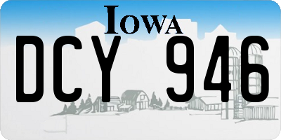 IA license plate DCY946
