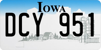 IA license plate DCY951