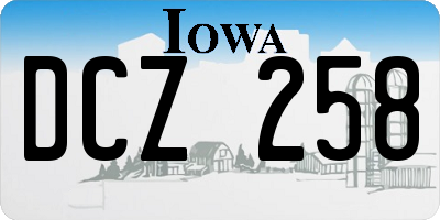 IA license plate DCZ258