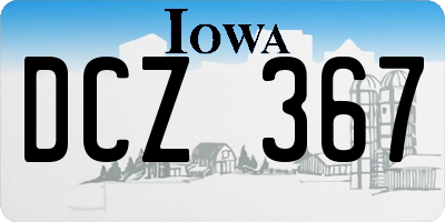 IA license plate DCZ367