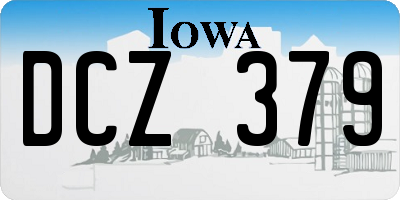 IA license plate DCZ379
