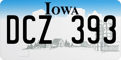 IA license plate DCZ393