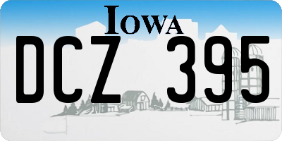 IA license plate DCZ395