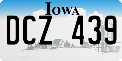 IA license plate DCZ439