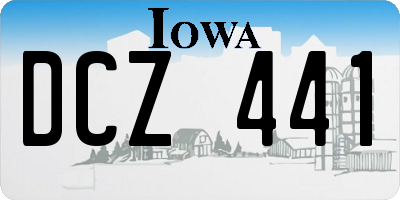 IA license plate DCZ441