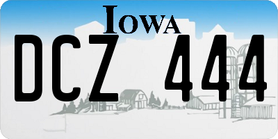 IA license plate DCZ444