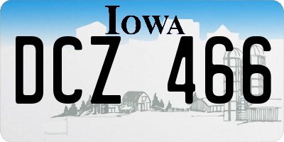 IA license plate DCZ466