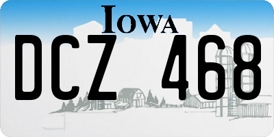 IA license plate DCZ468
