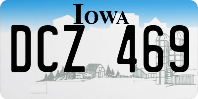 IA license plate DCZ469