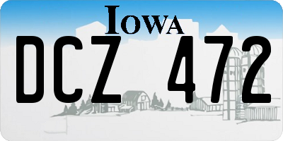 IA license plate DCZ472