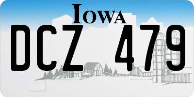 IA license plate DCZ479