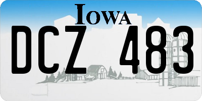 IA license plate DCZ483