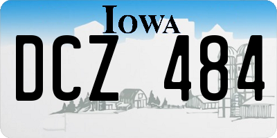 IA license plate DCZ484