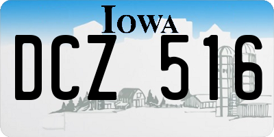 IA license plate DCZ516