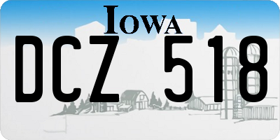 IA license plate DCZ518