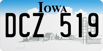 IA license plate DCZ519