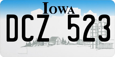 IA license plate DCZ523