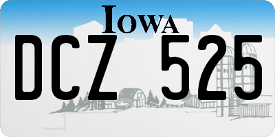 IA license plate DCZ525