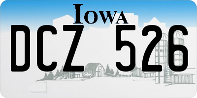 IA license plate DCZ526