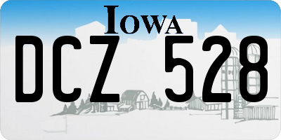 IA license plate DCZ528