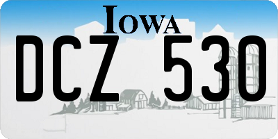 IA license plate DCZ530