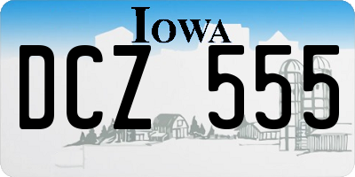 IA license plate DCZ555