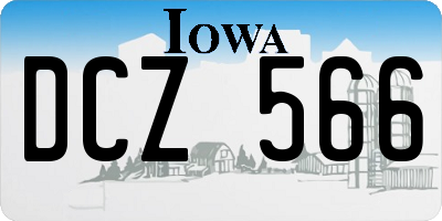IA license plate DCZ566