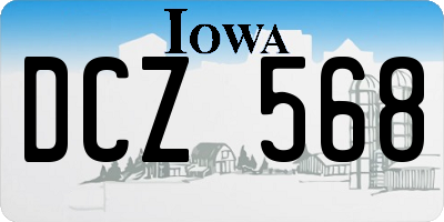 IA license plate DCZ568