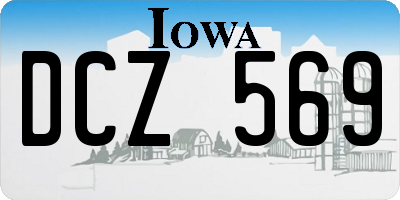 IA license plate DCZ569